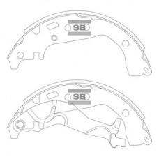 SA219A Hi-Q Комплект гальмівних колодок