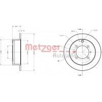 6110221 METZGER Гальмівний диск