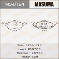 MS-0124 MASUMA Комплект гальмівних колодок