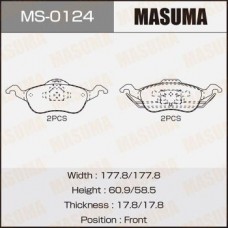 MS-0124 MASUMA Комплект гальмівних колодок