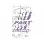 FT29133 FAST Колодки гальмівні дисковые передние  CITROEN JUMPY 07-16, FIAT SCUDO 07-16