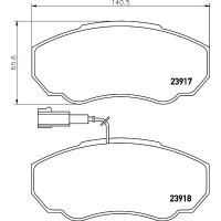 MDB2328 MINTEX MINTEX К т гальмівних колодок CITROEN JUMPER 1000/1400kg