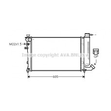 CNA2135 AVA QUALITY COOLING Радіатор охолодження двигуна