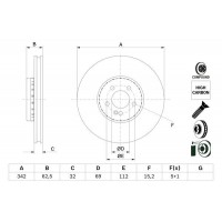 0 986 479 H41 BOSCH Гальмівний диск