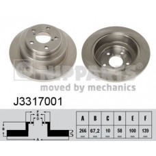 J3317001 NIPPARTS Гальмівний диск