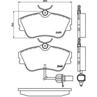 P 85 050 BREMBO Комплект гальмівних колодок дисковий гальм