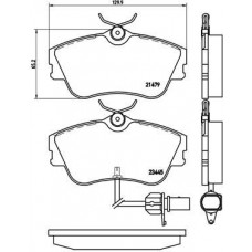 P 85 050 BREMBO Комплект гальмівних колодок дисковий гальм