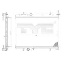 705-0028 TYC Радіатор охолодження двигуна