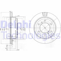 BG3813 DELPHI Гальмівний диск