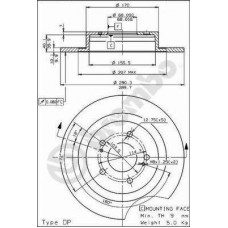08.5295.10 BREMBO Гальмівний диск
