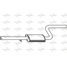 P1680 FENNO Середній глушник вихлопних газів