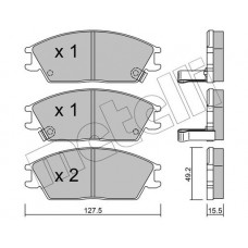 22-0081-1 METELLI Комплект гальмівних колодок дисковий гальм