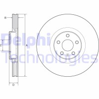 BG9231C DELPHI Гальмівний диск