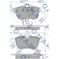 FO 918881 FOMAR Friction КомплеК т гальмівних колодок, дискове гальмо
