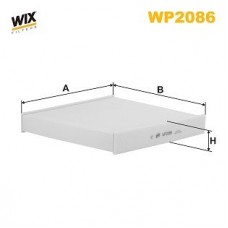 WP2086 WIX FILTERS Фільтр повітря у внутрішньому просторі
