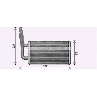 FD6661 AVA QUALITY COOLING Теплообмінник обігрів салону