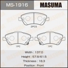 MS-1916 MASUMA Комплект гальмівних колодок