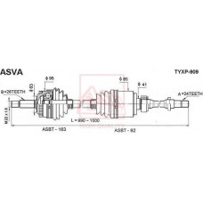 TYXP-909 ASVA Привідний вал
