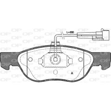 BPA0587.12 OPEN PARTS Комплект гальмівних колодок дисковий гальм