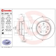 08.5440.10 BREMBO Гальмівний диск