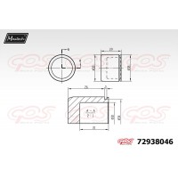 72938046 MAXTECH Поршень корпус скоби гальма
