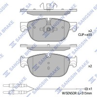 SP1828 Hi-Q Комплект гальмівних колодок дисковий гальм