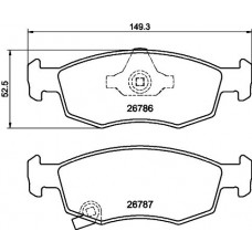 PCP2262 DON Комплект гальмівних колодок дисковий гальм
