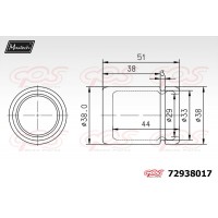 72938017 MAXTECH Поршень корпус скоби гальма
