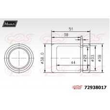 72938017 MAXTECH Поршень корпус скоби гальма