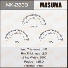 MK-2330 MASUMA Комплект гальмівних колодок