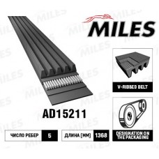 AD15211 MILES Поліклиновий ремінь