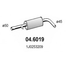 04.6019 ASSO Середній глушник вихлопних газів