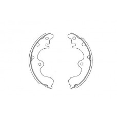 KBS-9902 KAVO PARTS Комплект гальмівних колодок