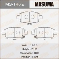 MS-1472 MASUMA Комплект гальмівних колодок