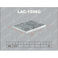 LAC-1506C LYNXauto Фільтр повітря у внутрішньому просторі