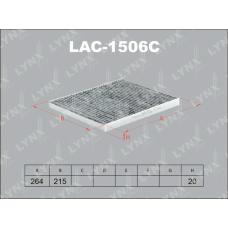 LAC-1506C LYNXauto Фільтр повітря у внутрішньому просторі