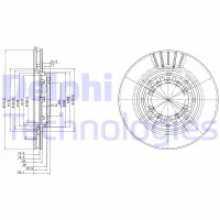 BG3115 DELPHI Гальмівний диск