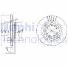 BG3115 DELPHI Гальмівний диск