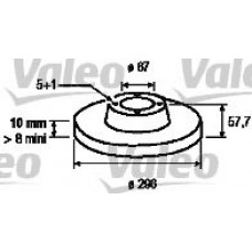 186858 VALEO Гальмівний диск