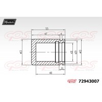 72943007 MAXTECH Поршень корпус скоби гальма