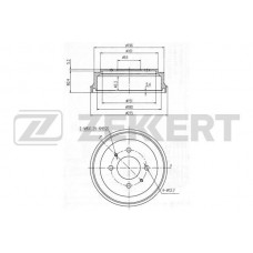 BS-5566 ZEKKERT Гальмівний барабан