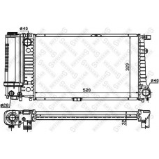 10-25207-SX STELLOX Радіатор охолодження двигуна