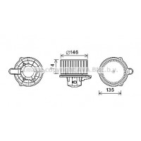HY8350 AVA QUALITY COOLING Вентилятор салону