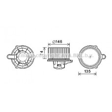 HY8350 AVA QUALITY COOLING Вентилятор салону