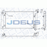 M-0280090 JDEUS Радіатор охолодження двигуна
