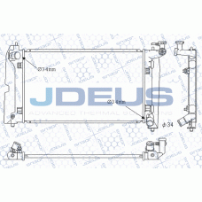 M-0280090 JDEUS Радіатор охолодження двигуна