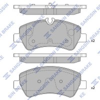 SP1884 Hi-Q Комплект гальмівних колодок дисковий гальм