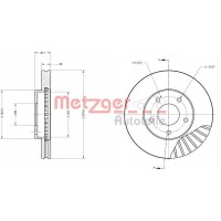 6110132 METZGER Гальмівний диск