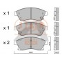 704-20100P IAP QUALITY PARTS Комплект гальмівних колодок дисковий гальм