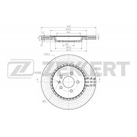 BS-5876 ZEKKERT Гальмівний диск